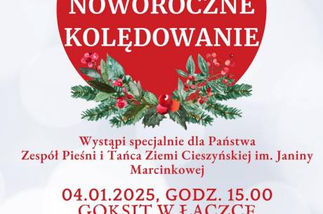 Noworoczne kolędowanie z Zespołem Pieśni i Tańca Ziemi Cieszyńskiej w Łączce